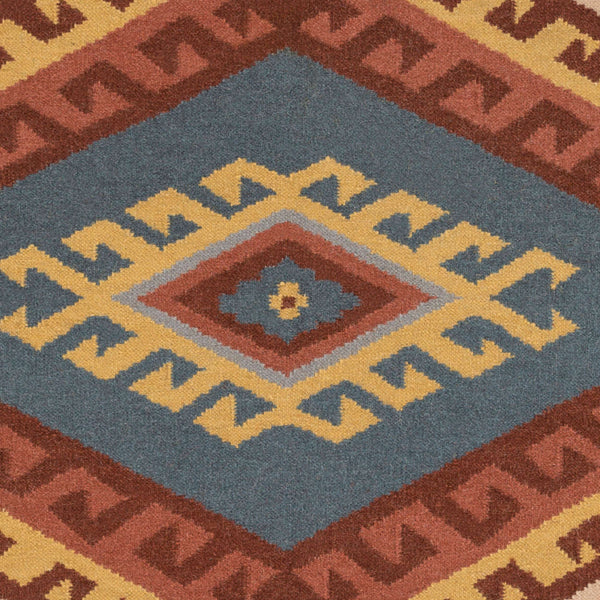 Surya Wanderer 2'6" X 8' Handmade Wool Rug – Global-inspired Elegance For Eclectic Home Decor Spaces Dark Brown Wool Wrr2002-576