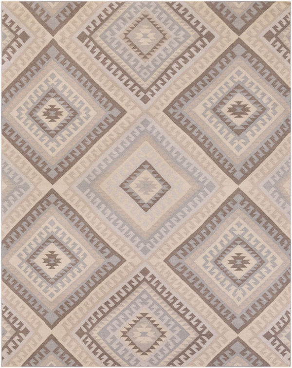 Surya Wanderer 2'6" X 8' Handmade Wool Rug – Global-inspired Elegance For Eclectic Home Decor Spaces Gray Wool Wrr2005-810