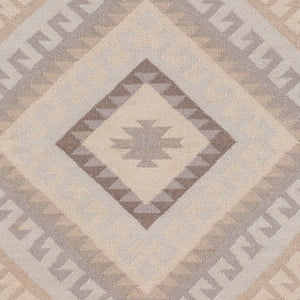 Surya Wanderer 2'6" X 8' Handmade Wool Rug – Global-inspired Elegance For Eclectic Home Decor Spaces Gray Wool Wrr2005-810