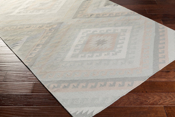 Surya Wanderer 2'6" X 8' Handmade Wool Rug – Global-inspired Elegance For Eclectic Home Decor Spaces Gray Wool Wrr2006-268