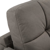 Homelegance By Top-Line Tawnie 39" Wide Microfiber Armchair Grey Microfiber