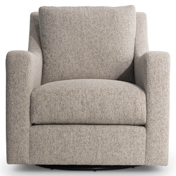 Bernhardt Bernhardt Ventura Fabric Swivel Chair With Deep Cushion, Refined Curves & Smooth 360° Base For Living Rooms - Made to Order P3502SA