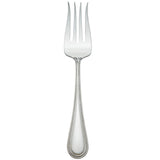 Reed & Barton Lyndon 18/10 Stainless Steel Buffet Fork with Beaded Handle, 11.38