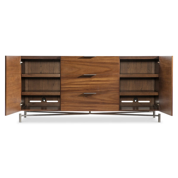 Bernhardt Bernhardt Brasea Solid Suar Wood Buffet with Adjustable Shelves and Soft Close Drawers 394134