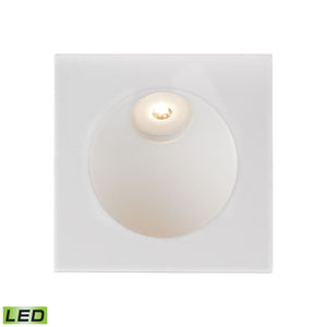 Zone 3'' Wide Integrated LED Step Light - Matte White with Opal White Glass Diffuser WSL6210-10-30 Thomas