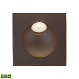 Zone 3'' Wide Integrated LED Step Light - Matte Brown with Opal White Glass Diffuser WSL6210-10-45 Thomas