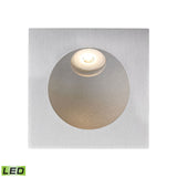 Zone 3'' Wide Integrated LED Step Light - Aluminum with Opal White Glass Diffuser WSL6210-10-98 Thomas