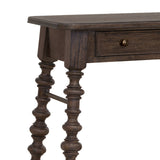 Revival Row Hall Console Brown with Chimney Smoke Finish P348257 Pulaski Furniture