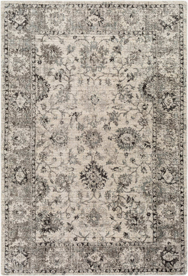 Surya Wilson Handmade 2' X 3' Wool & Viscose Rug – Unique Traditional Style For Any Room, India-made Charcoal Viscose,Wool Wsn2309-23