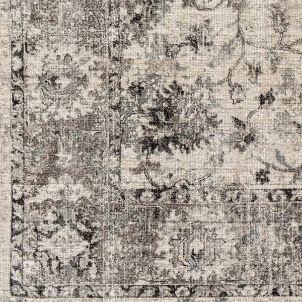 Surya Wilson Handmade 2' X 3' Wool & Viscose Rug – Unique Traditional Style For Any Room, India-made Charcoal Viscose,Wool Wsn2309-23