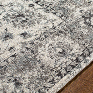 Surya Wilson Handmade 2' X 3' Wool & Viscose Rug – Unique Traditional Style For Any Room, India-made Charcoal Viscose,Wool Wsn2309-23