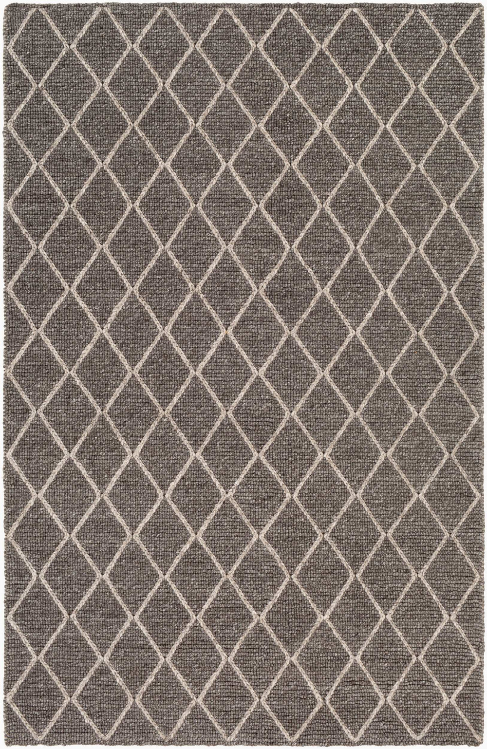 Surya Whistler Handmade 2' X 3' Scandinavian Modern Rug - Luxurious Viscose & Wool, Easy Care Comfort Charcoal Viscose,Wool Wsr2301-23