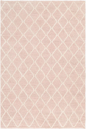 Surya Whistler Handmade 2' X 3' Scandinavian Modern Rug - Luxurious Viscose & Wool, Easy Care Comfort Pale Pink Viscose,Wool Wsr2302-913