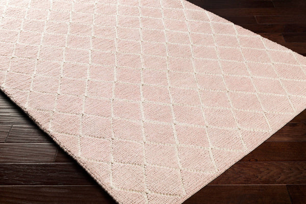 Surya Whistler Handmade 2' X 3' Scandinavian Modern Rug - Luxurious Viscose & Wool, Easy Care Comfort Pale Pink Viscose,Wool Wsr2302-23