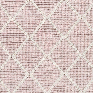 Surya Whistler Handmade 2' X 3' Scandinavian Modern Rug - Luxurious Viscose & Wool, Easy Care Comfort Pale Pink Viscose,Wool Wsr2302-23