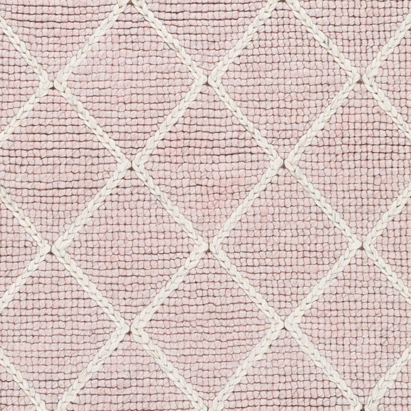 Surya Whistler Handmade 2' X 3' Scandinavian Modern Rug - Luxurious Viscose & Wool, Easy Care Comfort Pale Pink Viscose,Wool Wsr2302-23