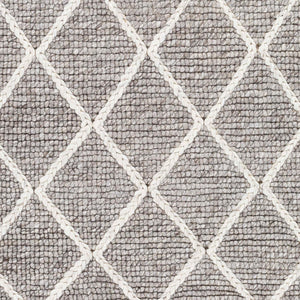 Surya Whistler Handmade 2' X 3' Scandinavian Modern Rug - Luxurious Viscose & Wool, Easy Care Comfort Gray Viscose,Wool Wsr2303-23