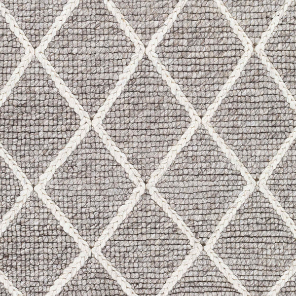Surya Whistler Handmade 2' X 3' Scandinavian Modern Rug - Luxurious Viscose & Wool, Easy Care Comfort Gray Viscose,Wool Wsr2303-23