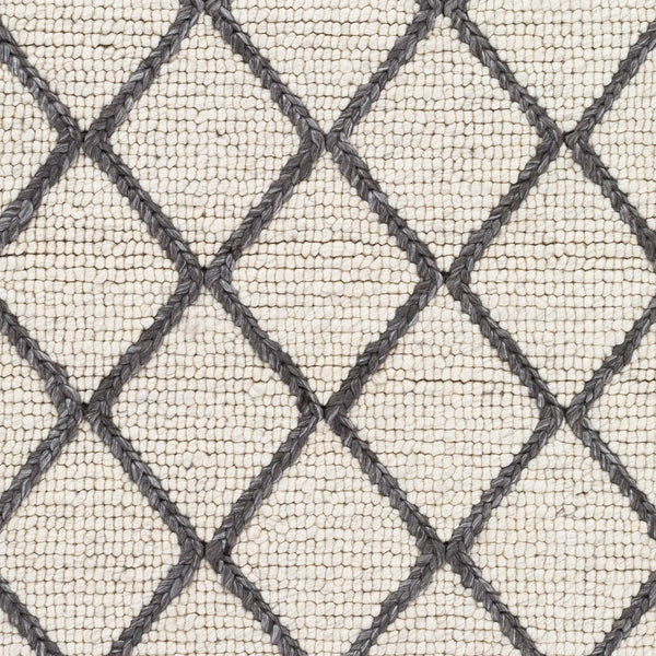 Surya Whistler Handmade 2' X 3' Scandinavian Modern Rug - Luxurious Viscose & Wool, Easy Care Comfort Charcoal Viscose,Wool Wsr2304-23