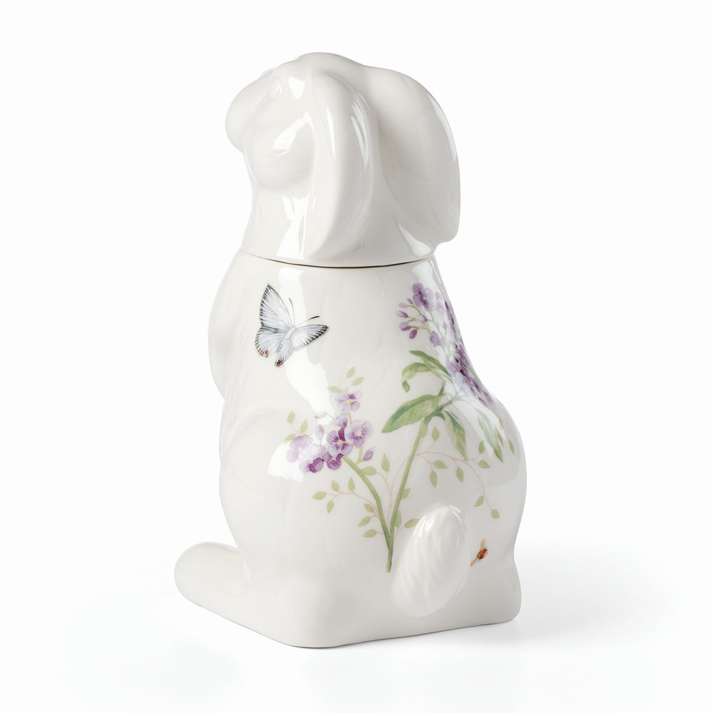 Lenox Butterfly Meadow Bunny Cookie Jar Multi, WHITE PORCELAIN 893454