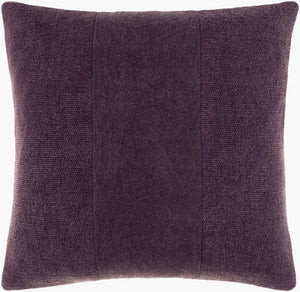 Surya Washed Cotton Ticking Stripe Accent Pillow Cottage Farmhouse Square Sofa Throw WSS004-1818P