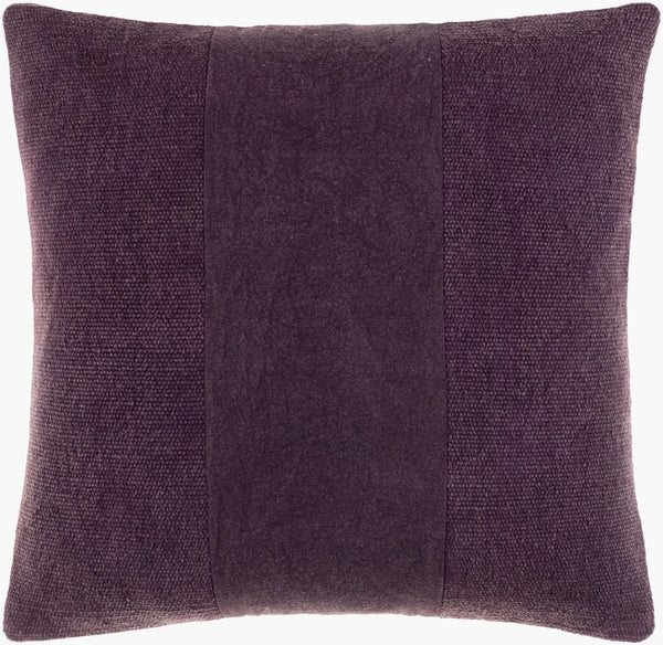 Surya Washed Cotton Ticking Stripe Accent Pillow for Cottage Farmhouse and Casual Living Rooms WSS004-1818