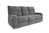 Parker House Polaris - Bizmark Grey Power Reclining Sofa And Recliner Grey 100% Polyester (W) Mpol-31ph-big