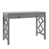 Homelegance By Top-Line Danika 2-Drawer Writing Desk Grey MDF