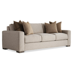 Bernhardt Bernhardt Vaughn Fabric Sofa With Stitched “X” Track Arms, Deep Cushions, Box-Edge Pillows — Custom Upholstery Options (Made-To-Order) P1097A