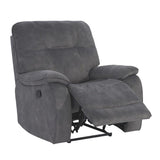 Parker House Cooper - Shadow Grey Manual Glider Reclining Sofa And Two Recliners Grey 100% Polyester (S) Mcoo-311-sgr