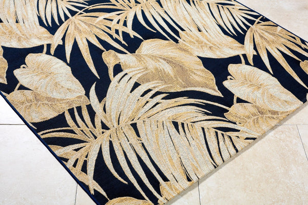 Livabliss Warsaw Coastal Flatweave Area Rug Machine Woven Polypropylene Blend for Indoor Outdoor Use Goldenrod, Mid 7'10" x 10' WSW2300-71010