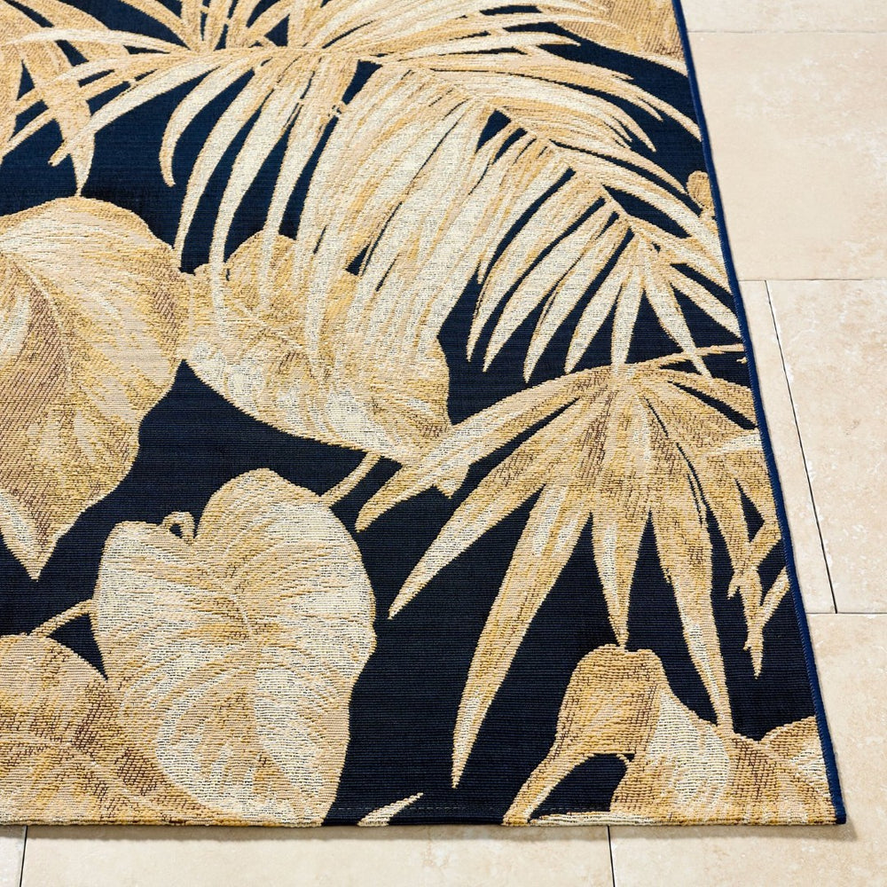 Livabliss Warsaw Coastal Flatweave Area Rug Machine Woven Polypropylene Blend for Indoor Outdoor Use Goldenrod, Mid 7'10" x 10' WSW2300-71010