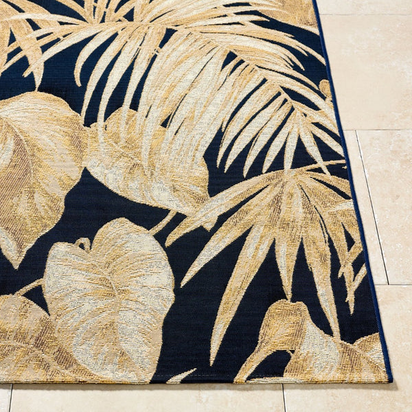 Livabliss Warsaw Coastal Flatweave Area Rug Machine Woven Polypropylene Blend for Indoor Outdoor Use Goldenrod, Mid 7'10" x 10' WSW2300-71010
