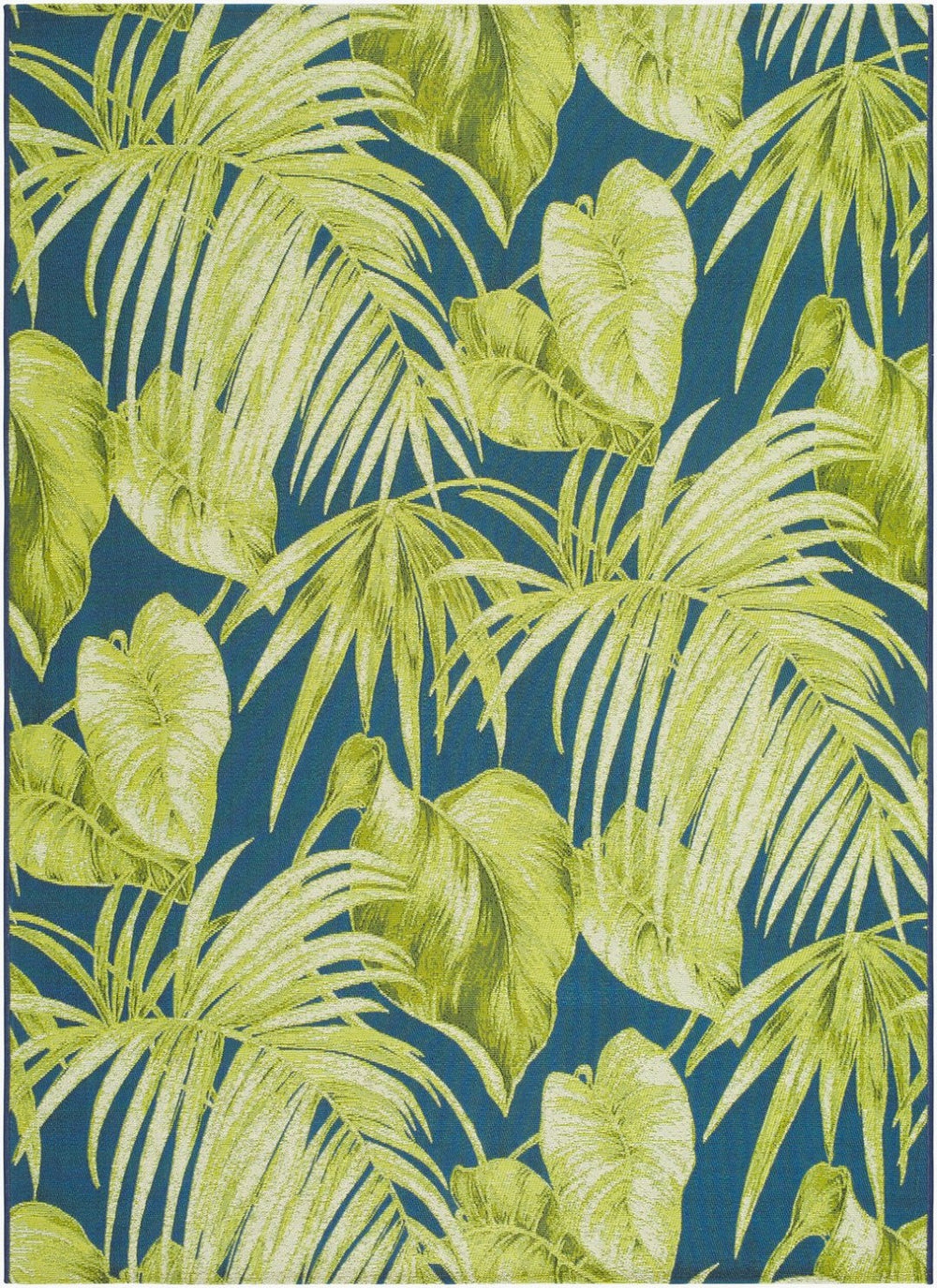 Livabliss Warsaw Coastal Flatweave Area Rug Machine Woven Polypropylene Blend for Living Spaces Lime Green, De 6'7" x 9' WSW2302-679