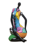 Modrest Woman Hands On Hip Modern Multi-Color Sculpture