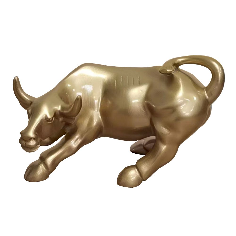 VIG Furniture Modrest Bull Modern Gold Sculpture VGTH-235333