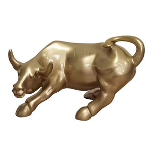 VIG Furniture Modrest Bull Modern Gold Sculpture VGTH-235333