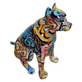 Modrest Graffiti Dog Modern Multi-Color Sculpture