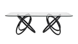 VIG Furniture Modrest Mason Modern Glass & Black Ash Dining Table VGCSDT-16092-BLK