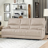 Parker House Whitman - Verona Linen - Powered By Freemotion Power Reclining Sofa And Two Recliners Beige Top Grain Leather With Match (X) Mwhi-311ph-p25-vli