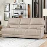 Parker House Parker Living Whitman - Verona Linen - Powered By Freemotion Power Reclining Sofa Loveseat and Recliner Verona Linen Top Grain Leather with Match (X) MWHI-321PH-P25-VLI