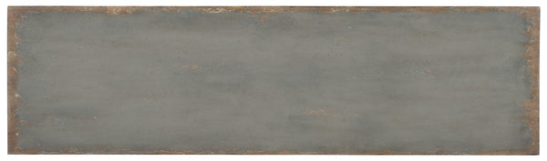 Hooker Furniture Ciao Ciao Bella Six-Drawer Dresser In Time Worn Gray — Burnished Brass, Felt & Cedar-Lined Drawers 5805-90002-95