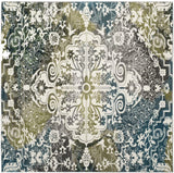 Safavieh Water Color 669 WTC669 Power Loomed  Rug Ivory / Peacock Blue WTC669B-218