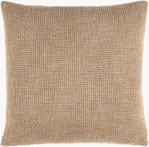 Livabliss Washed Cotton Accent Pillow Soft Textured Farmhouse Square for Sofa or Bed WTE003-2020