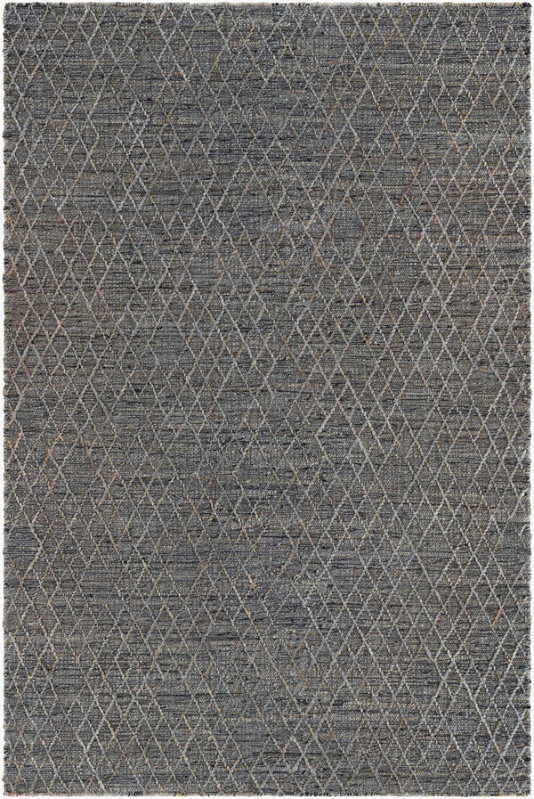 Surya Watford Handwoven Jute & Wool 2' X 3' Area Rug - Durable, Stylish, And Easy To Maintain For Your Home! Black Jute,Wool Wtf2300-23