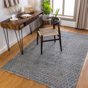 Surya Watford Handwoven Jute & Wool 2' X 3' Area Rug - Durable, Stylish, And Easy To Maintain For Your Home! Black Jute,Wool Wtf2300-23