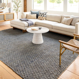 Surya Watford Handwoven Jute & Wool 2' X 3' Area Rug - Durable, Stylish, And Easy To Maintain For Your Home! Black Jute,Wool Wtf2300-23
