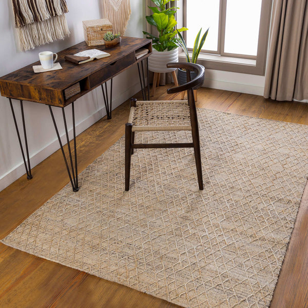 Surya Watford Handwoven Jute & Wool 2' X 3' Area Rug - Durable, Stylish, And Easy To Maintain For Your Home! Charcoal Jute,Wool Wtf2301-23