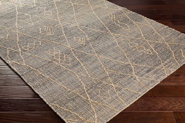 Surya Watford Handwoven Jute & Wool 2' X 3' Area Rug - Durable, Stylish, And Easy To Maintain For Your Home! Charcoal Jute,Wool Wtf2302-23