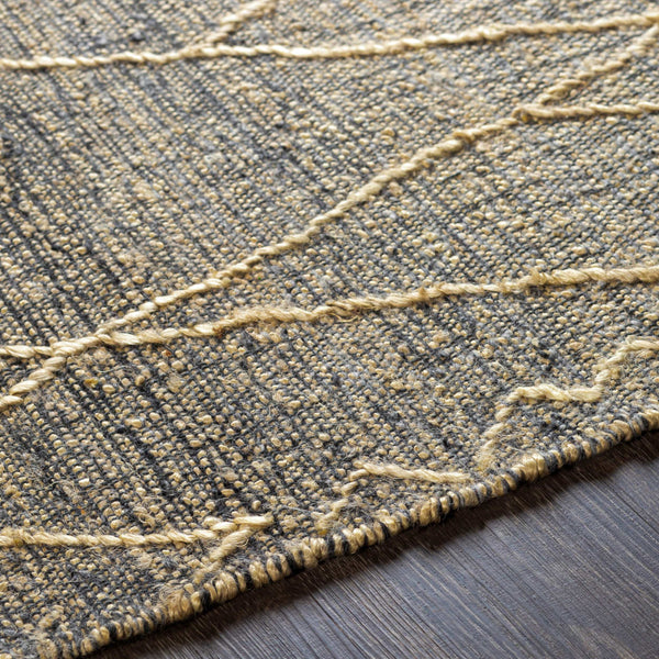 Surya Watford Handwoven Jute & Wool 2' X 3' Area Rug - Durable, Stylish, And Easy To Maintain For Your Home! Charcoal Jute,Wool Wtf2302-23